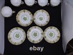 Set of 5 Doulton Burselm Demitasse Cups and Saucers Greek/Roman Pattern RARE