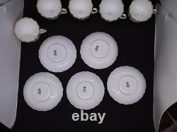 Set of 5 Doulton Burselm Demitasse Cups and Saucers Greek/Roman Pattern RARE