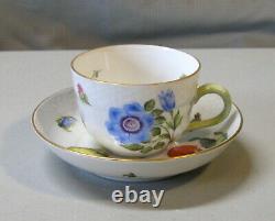 Set of 5 Herend Fruits Necker Demitasse Cup and Saucer 1711 / RO