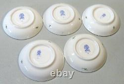 Set of 5 Herend Fruits Necker Demitasse Cup and Saucer 1711 / RO