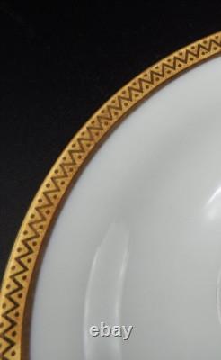 Set of 5 VTG Ginori Italy Demitasse Cups & Saucers gold trim MINT