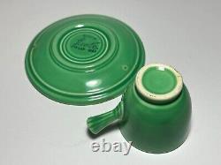 Set of 5 Vintage Fiestaware Stick Handle Demitasse Cup and Saucers