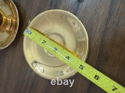 Set of 6 Atlas Satin Gold 22 Karat Gold Demitasse Teacups and Saucers