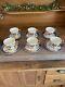Set Of 6 Cabinet Ware Demitasse Cups/saucers Original Box Lusterware Fragonard