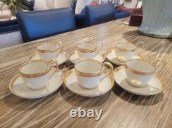 Set of 6 Royal Vienna Porcelain Demitasse Cups & Saucers