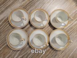 Set of 6 Royal Vienna Porcelain Demitasse Cups & Saucers