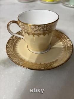 Set of 6 Royal Worcester Jones, McDuffee & Stratton Demitasse Cups & Saucers