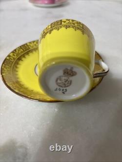 Set of 6 Royal Worcester Jones, McDuffee & Stratton Demitasse Cups & Saucers
