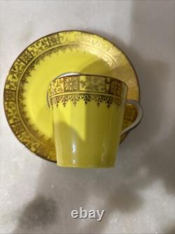 Set of 6 Royal Worcester Jones, McDuffee & Stratton Demitasse Cups & Saucers