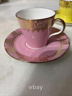 Set of 6 Royal Worcester Jones, McDuffee & Stratton Demitasse Cups & Saucers