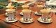 Set Of 6 Sterling Silver Demitasse Cups & Saucers China Cup Inserts C. 1910