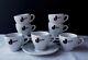 Set Of 7 Vintage Ipa Italy Danesi Caffe Demitasse Espresso Cups And Saucers