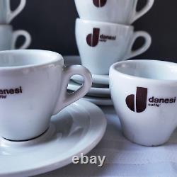 Set of 7 Vintage IPA Italy Danesi Caffe Demitasse Espresso Cups and Saucers