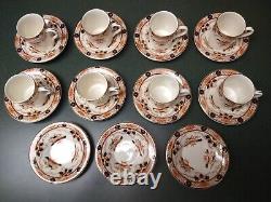 Set of 8 Antique B&L Derby England Demitasse Cup and Saucer and 3 Extra Saucers