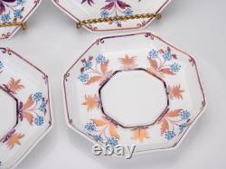Set of 8 Antique Wedgwood Octagonal Purple Lustre Demitasse Cups & Saucers W618 Set of 8 Antique Wedgwood Octagonal Purple Lustre Demitasse Cups & Saucers W618