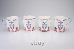 Set of 8 Antique Wedgwood Octagonal Purple Lustre Demitasse Cups & Saucers W618