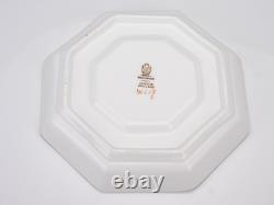 Set of 8 Antique Wedgwood Octagonal Purple Lustre Demitasse Cups & Saucers W618