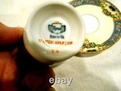 Set of 8 Demitasse Cups & Saucers Thomas Bavaria Queen Louise