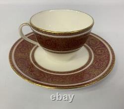 Set of 8 Royal Doulton Buckingham Fine Bone China Demitasse Cups & Saucers