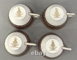 Set of 8 Royal Doulton Buckingham Fine Bone China Demitasse Cups & Saucers