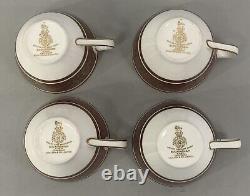 Set of 8 Royal Doulton Buckingham Fine Bone China Demitasse Cups & Saucers