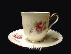 Set of 8 Tirschenreuth Porcelain The Ascot Demitasse Cups and Saucers Pink Roses