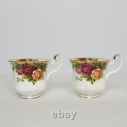 Set of 8 Vintage 1962 Royal Albert Old Country Roses Demitasse Cups and Saucers