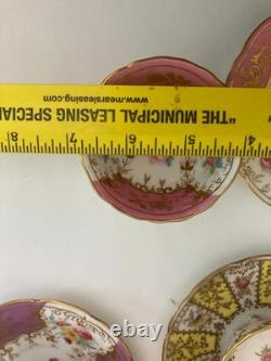 Set of Six Antique Demitasse Porcelain Cups