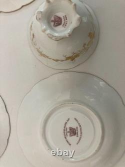 Set of Six Antique Demitasse Porcelain Cups