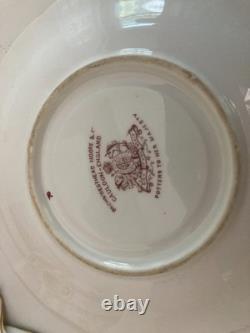 Set of Six Antique Demitasse Porcelain Cups