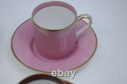 Set of Six Noritake China Porcelain Harlequin Demitasse Espresso Cups & Saucers