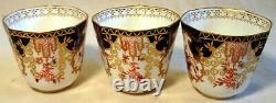Set of Six Royal Crown Derby Imari Demitasse Cups & Saucers in Original Case