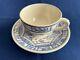 Set Of Six Gien Oiseaux Bleu Demitasse Cups/saucers Withoriginal Box