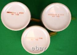 Set x 3 Cyril Gorainoff x Abercrombie & Fitch Fox-Hunt Demitasse Cups & Saucers