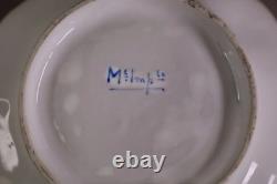 Sèvres Style Demitasse Cups & Saucers Set of 2 Gold Gilt Porcelain M. Imp Mark