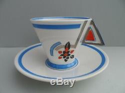 Shelley Art Deco OVERLAPPING J Vogue shape demitasse/coffee cup & saucer