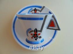 Shelley Art Deco OVERLAPPING J Vogue shape demitasse/coffee cup & saucer