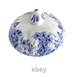 Shelley Demitasse Set Dainty Blue Teapot Sugar Creamer Coffee Pot Cups Saucers