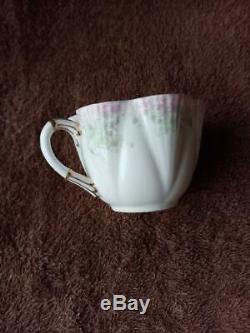 Shelley Foley Wileman Dainty Trailing Violets Demitasse Cup & Saucer c. 1890-1910