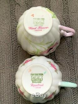 Shelley LUDLOW Demitasse cup & saucer, Lot of 7, perfect condition, Lovely