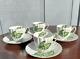 Shelley Lilly Of The Valley Dainty Cups & Saucers Set Of 4 Demitasse