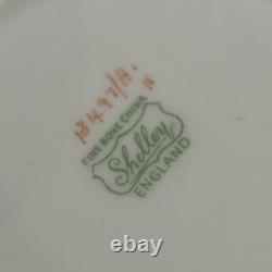 Shelley Turquoise Polka Dot Henley Coffee Pot Demitasse Cups/Saucers/Sugar/Cream