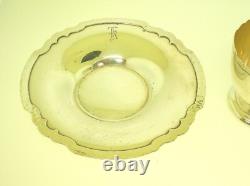 Shreve & Co. Sterling Silver Set Of 6 Demitasse Cups Saucers 14.6 Ozt Silver