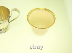 Shreve & Co. Sterling Silver Set Of 6 Demitasse Cups Saucers 14.6 Ozt Silver