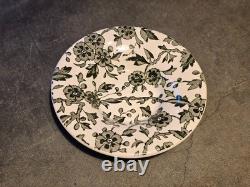 Six Arden Burleigh Green Demitasse Espresso Cup Saucer Set Staffordshire 1960