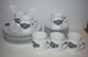 Six Fornasetti Demitasse Cups Saucers Plates Rosenthal