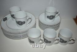 Six Fornasetti Demitasse Cups Saucers Plates Rosenthal