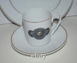 Six Fornasetti Demitasse Cups Saucers Plates Rosenthal