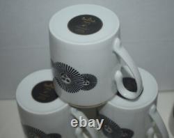 Six Fornasetti Demitasse Cups Saucers Plates Rosenthal