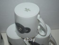 Six Fornasetti Demitasse Cups Saucers Plates Rosenthal